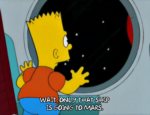 Bart Simpson Space GIF - Find & Share on GIPHY
