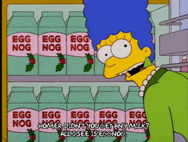 Season 7 Eggnog GIF by The Simpsons