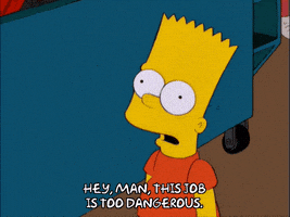 angry bart simpson GIF