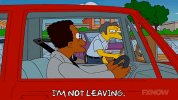 Episode 19 Im Not Leaving GIF by The Simpsons