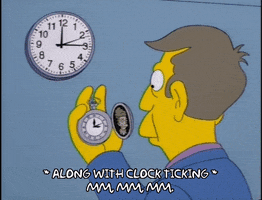 Episode 2 Watching The Clock GIF by The Simpsons