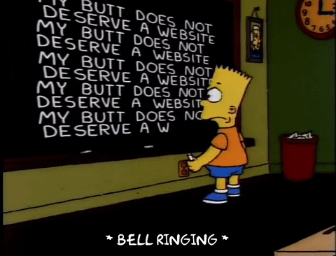 Bart Simpson Chalkboard Scene GIF - Find & Share on GIPHY