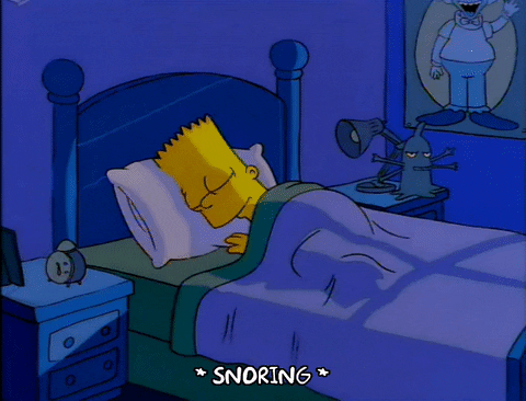 Bart Simpson Sleep Gif Find Share On Giphy