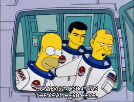 homer simpson astronauts GIF