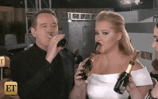 amy schumer drinking GIF by Entertainment Tonight