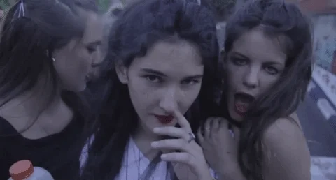 mom + pop music pick your nose GIF by Hinds