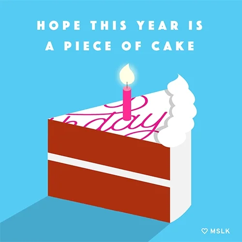 birthday cake blowing candles GIF by MSLK Design
