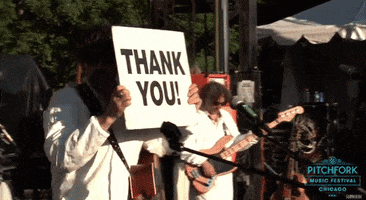 Pitchfork Music Festival Thank You GIF by Pitchfork