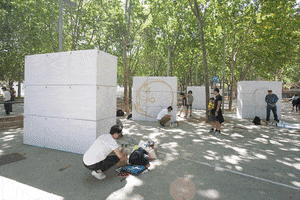 amebabcn barcelona graffiti timelapse streetart GIF