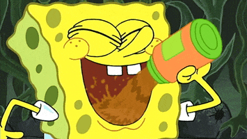 Nickelodeon Drinking GIF by SpongeBob SquarePants