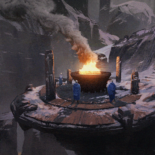 jakubjavora fire magic dark mountains GIF