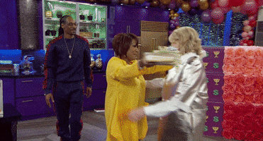 martha and snoops potluck dinner party hugging GIF by VH1