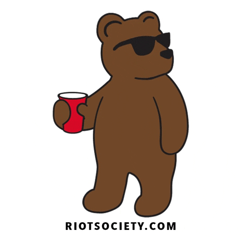 Happy Teddy Bear GIF by Riot Society