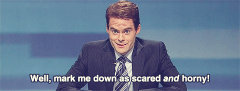 SableFawn mark me down as scared and horny GIF