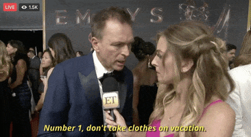 the emmy awards number 1 dont take clothes on vacation GIF by Emmys
