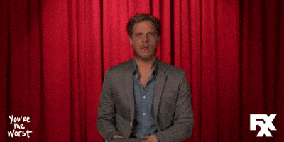 meh chris geere GIF by You're The Worst 
