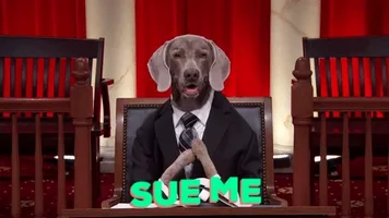 chuber channel dog lawyer sue me GIF