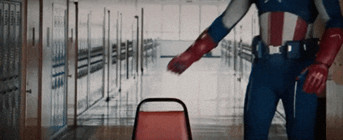 captain america pull up a chair GIF by Spider-Man: Homecoming