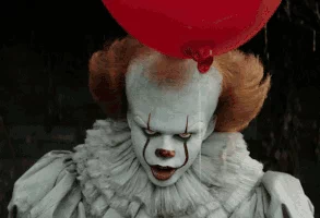  it pennywise it movie devious scary clown GIF