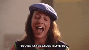 mean girls youre fat because i hate you GIF