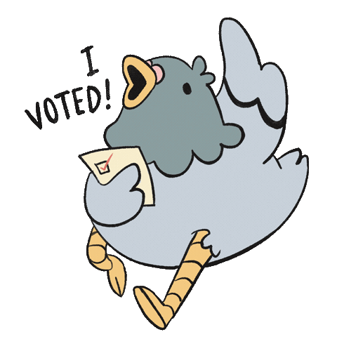 Register To Vote United States Sticker by mishipiku