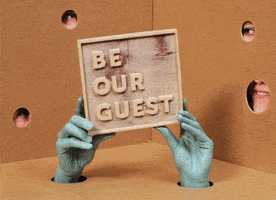 Be Our Guest Party GIF by Studio Flox