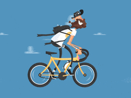 Hipster Walk Cycle GIF by Latham Arnott