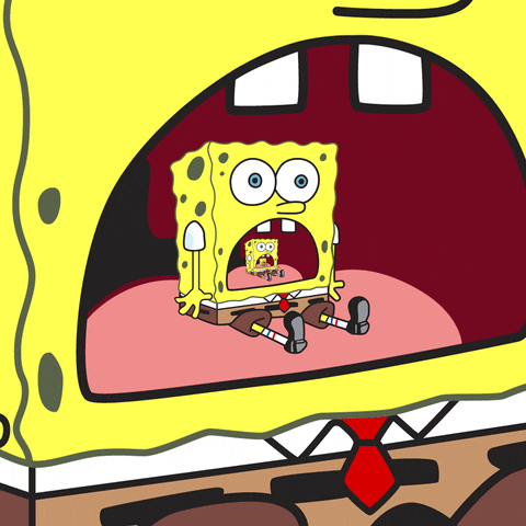  Spongebob Squarepants Nickelodeon Cartoon Shocked Surprise Gif
