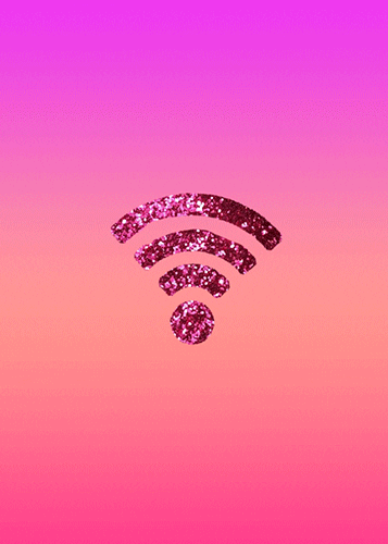 glittering wifi icon