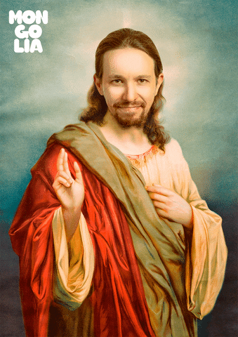 Pablo Iglesias Jesus GIF by javierbidezabal