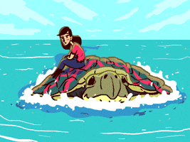 giant turtle woman GIF by Forrest Norris