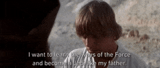 Episode 4 I Want To Learn The Ways Of The Force And Become A Jedi Like My Father GIF by Star Wars