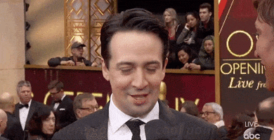 lin manuel miranda there go all my cool points GIF by The Academy Awards