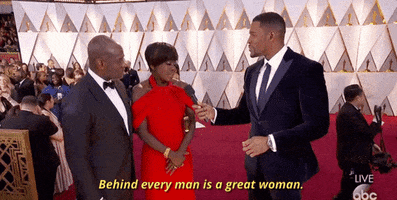 oscars 2017 behind every man is a great woman GIF by The Academy Awards