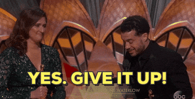 yes give it up oscars 2017 GIF by The Academy Awards