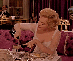 Marilyn Monroe Drinking GIF