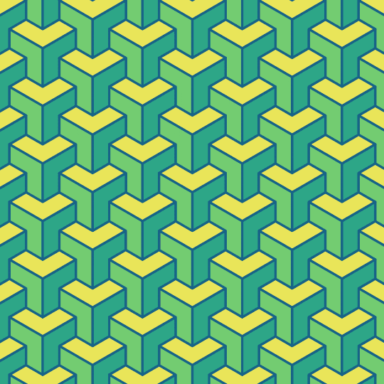 gif of moving tessellation pattern