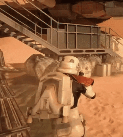 andydotmason star wars stormtrooper battlefront teabag GIF
