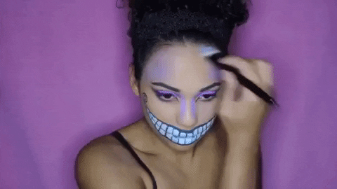 Cheshire Cat Halloween Costume GIF by StyleHaul - Find & Share on GIPHY