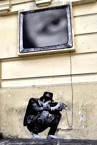 recording street art GIF by A. L. Crego