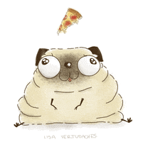 animation pizza GIF by Lisa Vertudaches