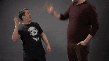 high five forget it GIF by theCHIVE