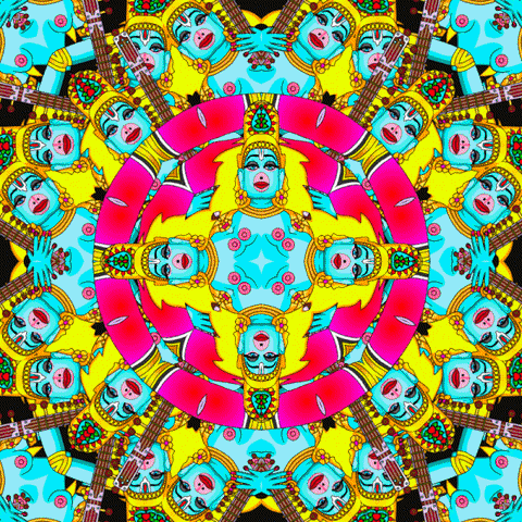 india psychedelic art GIF by Grande Dame