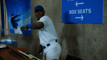 yasiel puig laughing GIF by Angie Tribeca