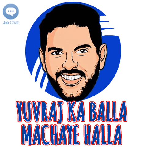 breakingtoons team india jio stickers champions trophy 2017 jio chat GIF