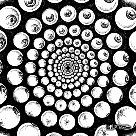 artbygb art animation loop psychedelic GIF