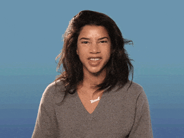 Celebrity gif. Hannah Bronfman looks victorious as she makes a big fist pump and says "yes."