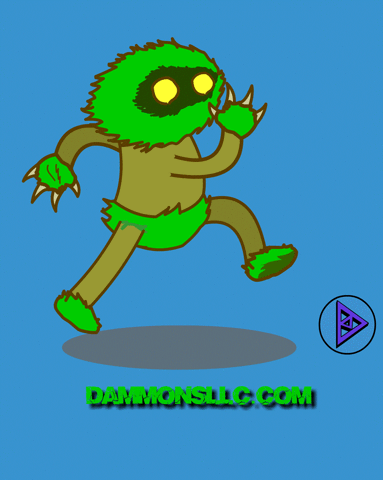 DammonsLLC cartoon running run cycle dammonsllc GIF
