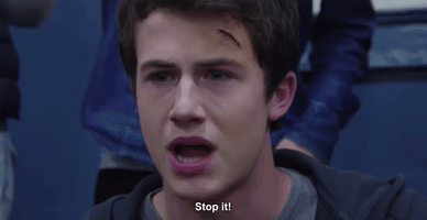 saabmagalona stop stop it 13 reasons why clay jensen GIF