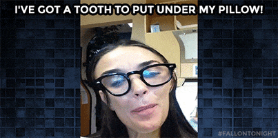 demi moore teeth GIF by The Tonight Show Starring Jimmy Fallon